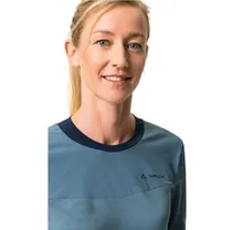 Pyöräilypaita Vaude Moab Pro LS Shirt Women Blue Gray